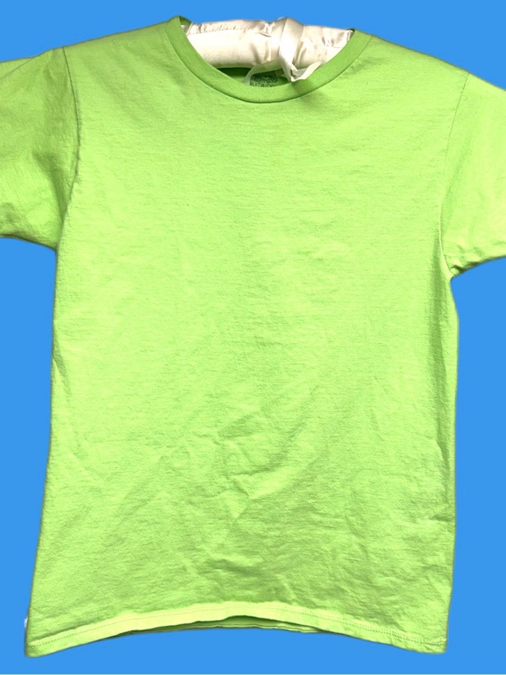 Fruit of the Loom | Boys Size Medium 10-12 | Neon Lime Green Short Sleeve Tee
